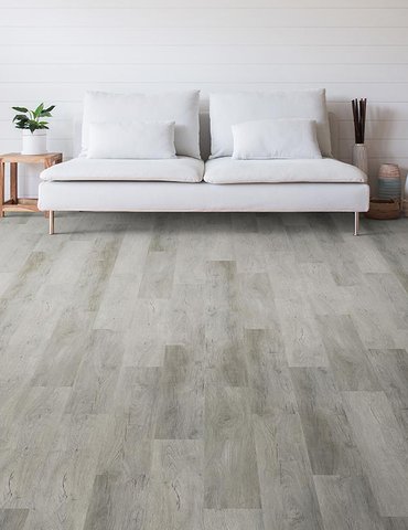 Living Room Gray Luxury Vinyl Plank -  Aumsbaugh Flooring CarpetsPlus Colortile in  Columbia City, IN