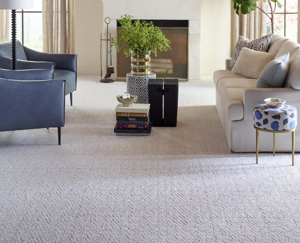Living Room Pattern Carpet - Aumsbaugh Flooring CarpetsPlus Colortile in  Columbia City, IN